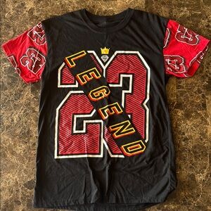 Black and Red Legend Graphic T-Shirt